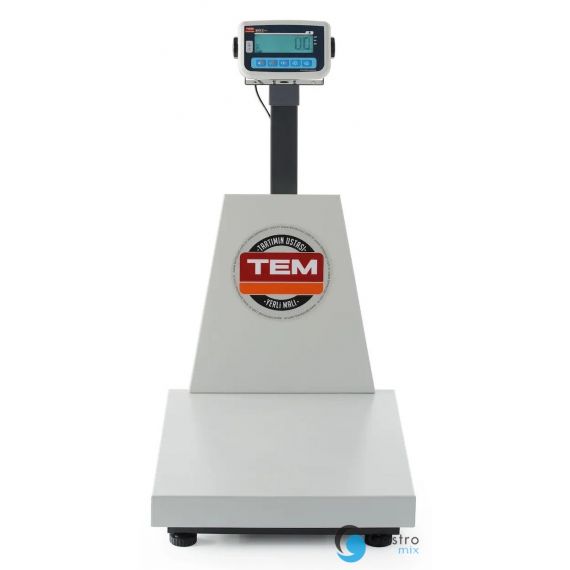 Waga platformowa LCD z wysięgnikiem i z legalizacją, seria EKO+, 300 kg, TEM, 500x700x(H)940mm |... 