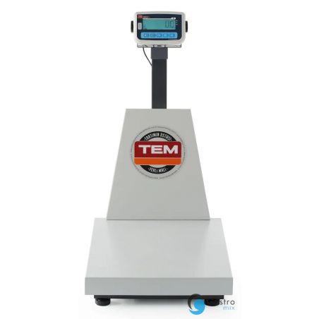 Waga platformowa LCD z wysięgnikiem i z legalizacją, seria EKO+, 300 kg, TEM, 500x700x(H)940mm |... 