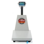 Waga platformowa LCD z wysięgnikiem i z legalizacją, seria EKO+, 300 kg, TEM, 500x700x(H)940mm | BEK+C050X060300 hendi