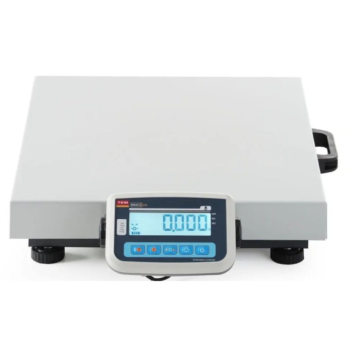 Waga paczkowa przenośna LCD z legalizacją, seria EKO+, 150 kg, TEM, xx(H)mm | BEK+C050X060150-F hendi