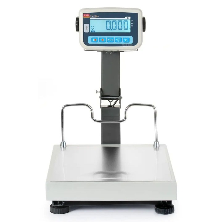 Waga platformowa LCD ze składanym wysięgnikiem i z legalizacją, seria EKO, 60 kg, TEM | BEK+C035X040060-KB hendi