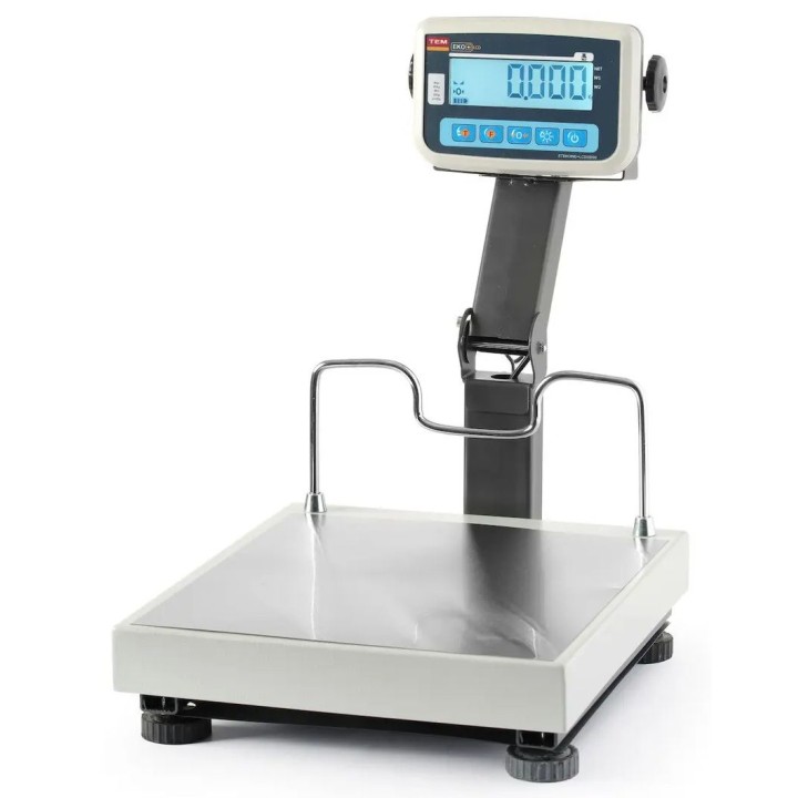 Waga platformowa LCD ze składanym wysięgnikiem i z legalizacją, seria EKO, 60 kg, TEM | BEK+C035X040060-KB hendi