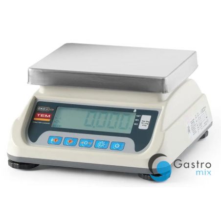 Waga sklepowa LCD z portem RS232 i legalizacją, seria ECO+, TEM, 255x264x(H)189mm |... 