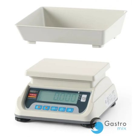 Waga sklepowa LCD z portem RS232 i legalizacją, seria ECO+, TEM, 255x264x(H)189mm |... 
