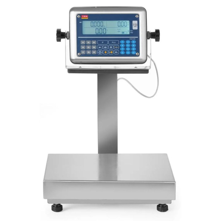 Waga platformowa LCD z wysięgnikiem i z legalizacją, 60 kg, TEM, 342x386x(H)534mm| BE2TP028X035060 hendi