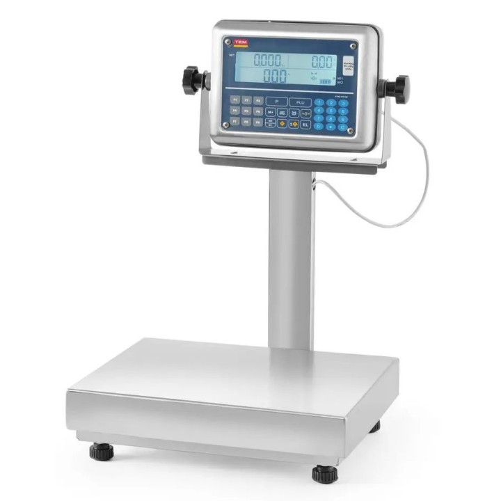 Waga platformowa LCD z wysięgnikiem i z legalizacją, 60 kg, TEM, 342x386x(H)534mm| BE2TP028X035060 hendi
