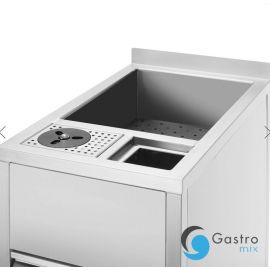  Moduł pomocniczy Boston Caddy do mycia i przechowywania z basenem lodowym, 400x650x(h)900mm |...