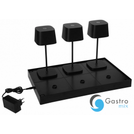 Baza ładująca do lamp 6 gniazd czarna - VERLO | V-LBA-000 tom-gast