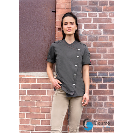 Damska Bluza Kucharska ROCK CHEF® Krótki Rękaw ROZMIAR 38 | RCJF14  KARLOVSKY 