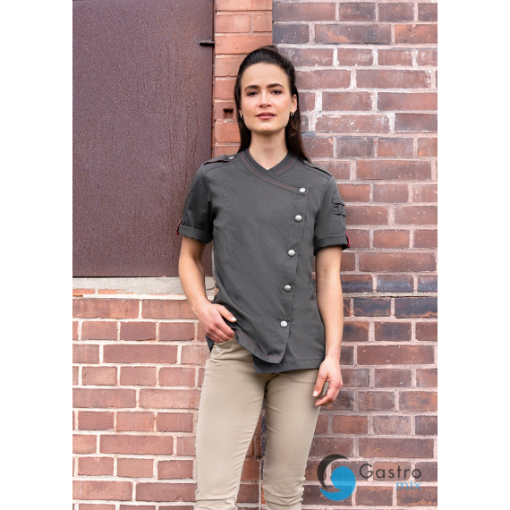 Damska Bluza Kucharska ROCK CHEF® Krótki Rękaw ROZMIAR 42 | RCJF14  KARLOVSKY 