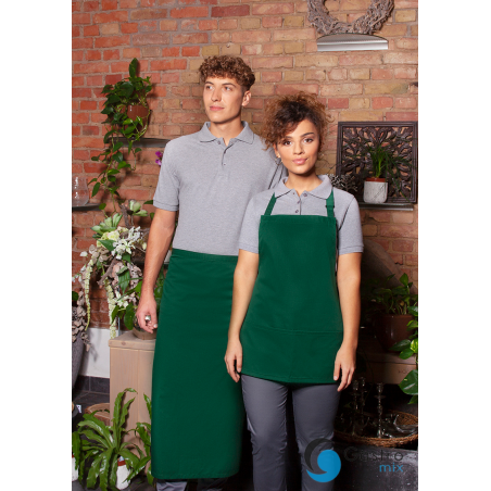 Zapaska Bistro Apron BASIC| BBSS1/32 forest green KARLOWSKY 