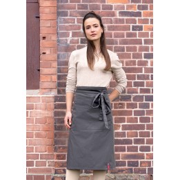 Zapaska Bistro Apron DENIM STYLE ROCK CHEF® - vintage black|  RCBSS7/16  karlowsky