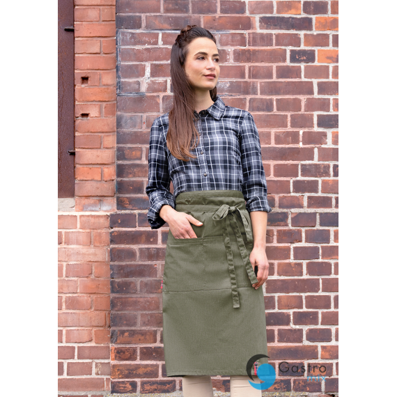 Zapaska Bistro Apron DENIM STYLE ROCK CHEF® - vintage moos|  RCBSS7/103  karlowsky 