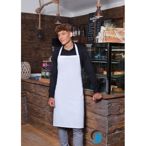 Fartuch Bib Apron BASIC | bls3/3 biały karlowsky 