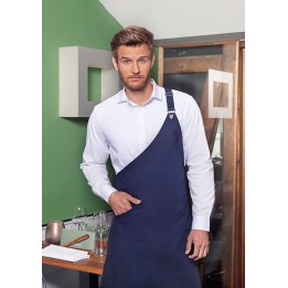 Fartuch Asymetryczny Bib Apron CLASSIC| LS36/10 GRANATOWY KARLOWSKY