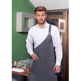 Fartuch Asymetryczny Bib Apron CLASSIC| LS36/5 ANTRACYT KARLOWSKY
