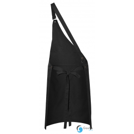  Fartuch Asymetryczny Bib Apron CLASSIC| LS36/1 CZARNY KARLOWSKY