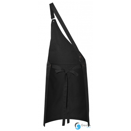 Fartuch Asymetryczny Bib Apron CLASSIC| LS36/1 CZARNY KARLOWSKY 