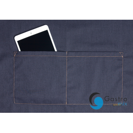  Fartuch Bib Apron JEANS-STYLE – BLACK| LS22/16 KARLOWSKY