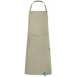 Fartuch Bib Apron JEANS-STYLE -  MOSS GREEN | LS22/103 KARLOWSKY