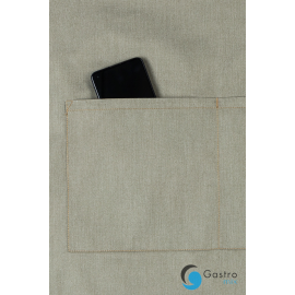  Fartuch Bib Apron JEANS-STYLE -  MOSS GREEN | LS22/103 KARLOWSKY