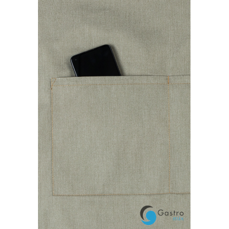 Fartuch Bib Apron JEANS-STYLE -  MOSS GREEN | LS22/103 KARLOWSKY 