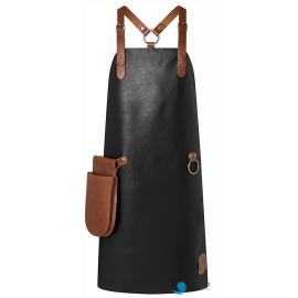  Fartuch Skórzany Bib Apron X-STYLE | LS35/1 CZARNY KARLOWSKY