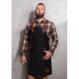 Fartuch Skórzany Bib Apron X-STYLE | LS35/1 CZARNY KARLOWSKY