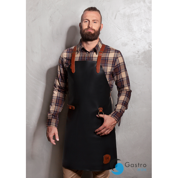 Fartuch Skórzany Bib Apron X-STYLE | LS35/1 CZARNY KARLOWSKY 