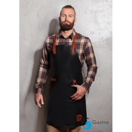 Fartuch Skórzany Bib Apron X-STYLE | LS35/1 CZARNY KARLOWSKY 