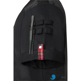  Bluza Męska  Kucharska ROCK - Krótki Rękaw -  rozmiar 54 (większe L) | RCJM22/01 KARLOWSKY