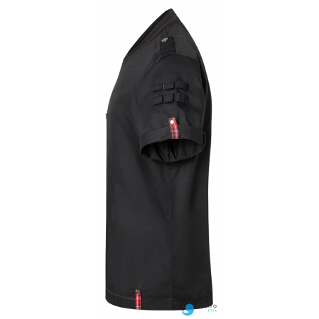 Bluza Męska  Kucharska ROCK - Krótki Rękaw -  rozmiar 50 (większe M) | RCJM22/01 KARLOWSKY 