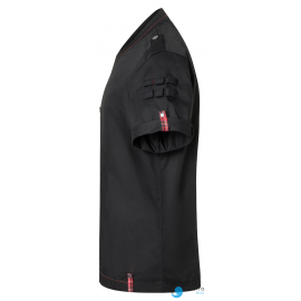  Bluza Męska  Kucharska ROCK - Krótki Rękaw -  rozmiar 58 (WIĘKSZE XL) | RCJM22/01 KARLOWSKY