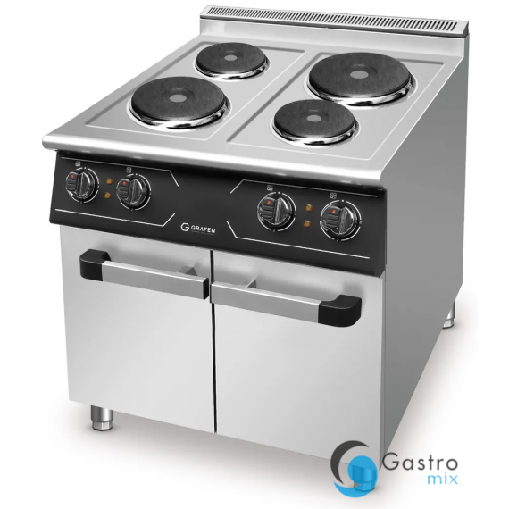 Kuchnia elektryczna, 4 pola okrągłe, z szafką| GREC4C GRAFEN 