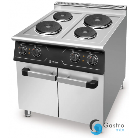 Kuchnia elektryczna, 4 pola okrągłe, z szafką| GREC4C GRAFEN 
