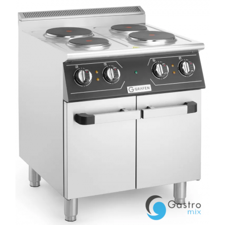 Kuchnia elektryczna, 4 pola okrągłe, z szafką| GREC4C GRAFEN 
