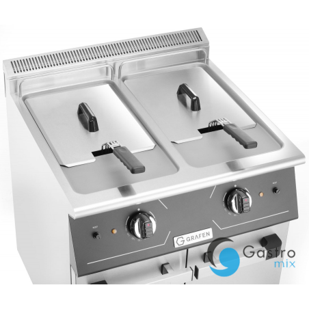 Frytownica 2x24l  elektryczna z szafką | GREF2C grafen 