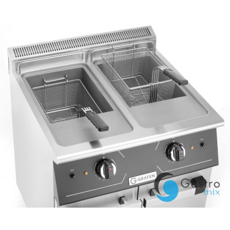Frytownica 2x24l  elektryczna z szafką | GREF2C grafen 