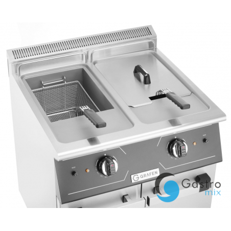 Frytownica 2x24l  elektryczna z szafką | GREF2C grafen 