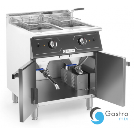 Frytownica 2x24l  elektryczna z szafką | GREF2C grafen 