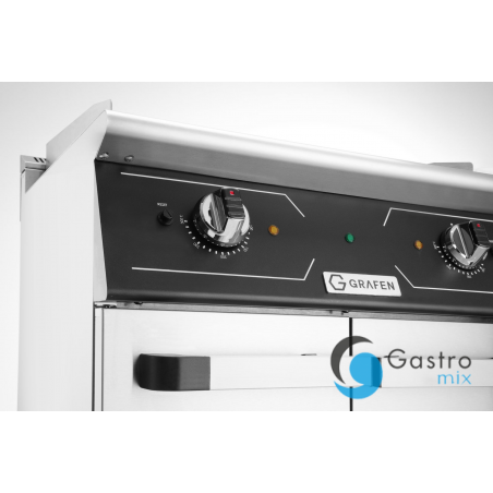 Grill elektryczny z szafką - płyta - 1/3 ryflowana + 2/3 gładka | GREG43C grafen 