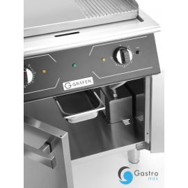  Grill elektryczny z szafką - płyta - 1/3 ryflowana + 2/3 gładka | GREG43C grafen