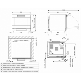  Piec wielofunkcyjny Smeg Professional– Elektroniczny z nawilżaniem i grillem | ALFA43XE1HDS SMEG