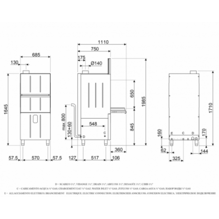 Zmywarka do akcesoriów Smeg Professional  (Utensil Washer) | UW5757D SMEG 