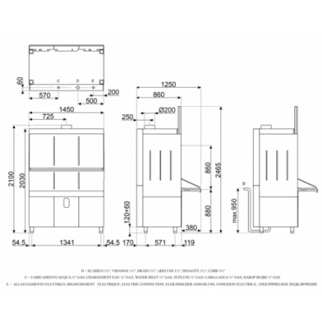 Profesjonalna zmywarka do akcesoriów SMEG UW60132D – przemysłowa zmywarka gastronomiczna dużej... 