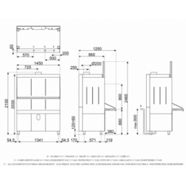 Profesjonalna zmywarka do akcesoriów SMEG  | UW60132DPS