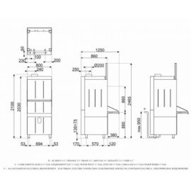 Profesjonalna zmywarka do akcesoriów SMEG |  UW6070D