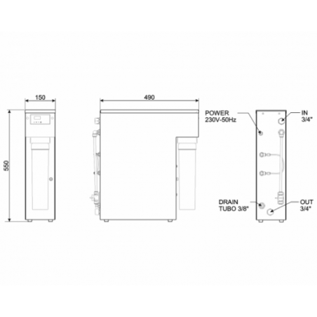System Uzdatniania Wody Smeg Professional WO-20-01 (Osmoza) | WO-20-01 SMEG 