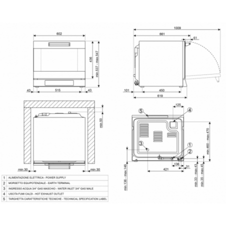 Profesjonalny piec konwekcyjny SMEG | ALFA43XE2HDS 
