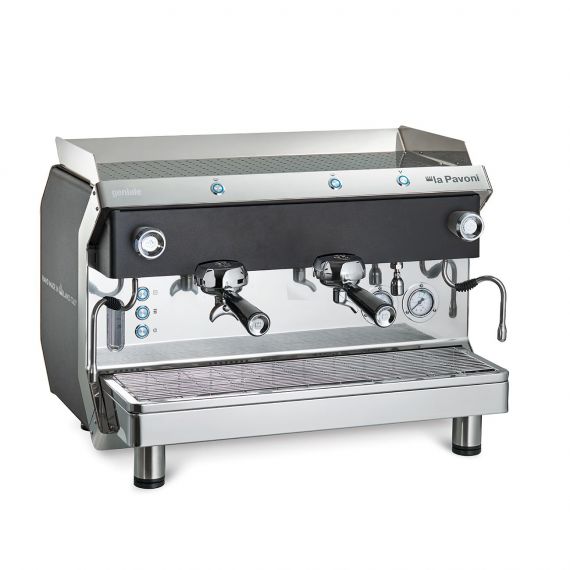 Ekspres do kawy Smeg Professional / La Pavoni Geniale – 2-grupowy, półautomatyczny (czarny)|... 